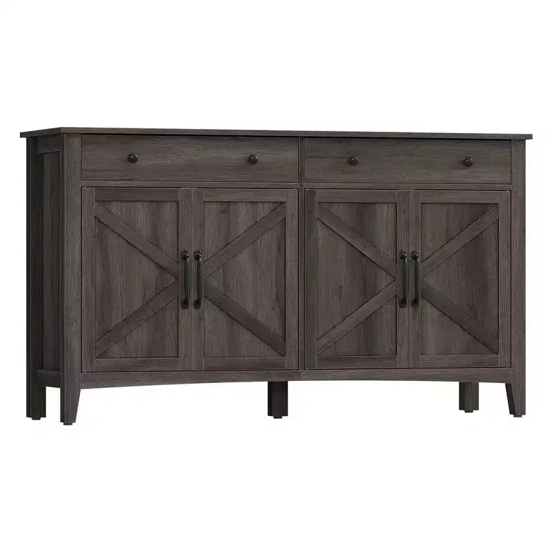Meuble de bar à café, armoire de rangement de cuisine avec 2 tiroirs
