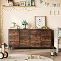 Commode avec 14 tiroirs en tissu, grande commode TV