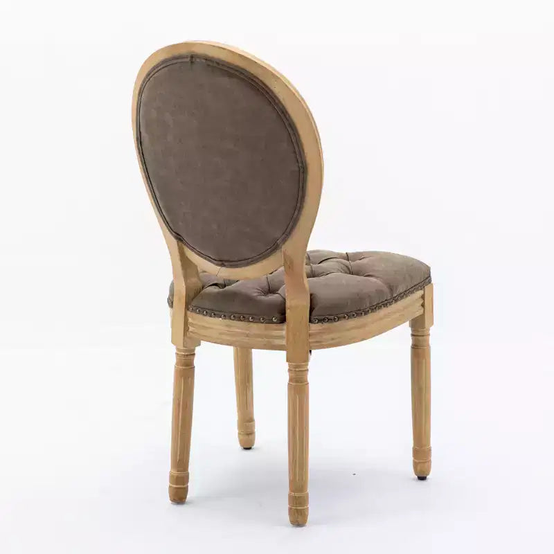Chaise de salle à manger en bois massif de style français