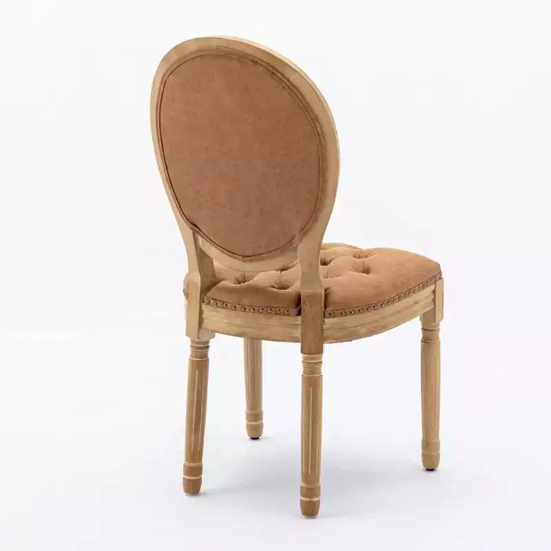 Chaise de salle à manger en bois massif de style français