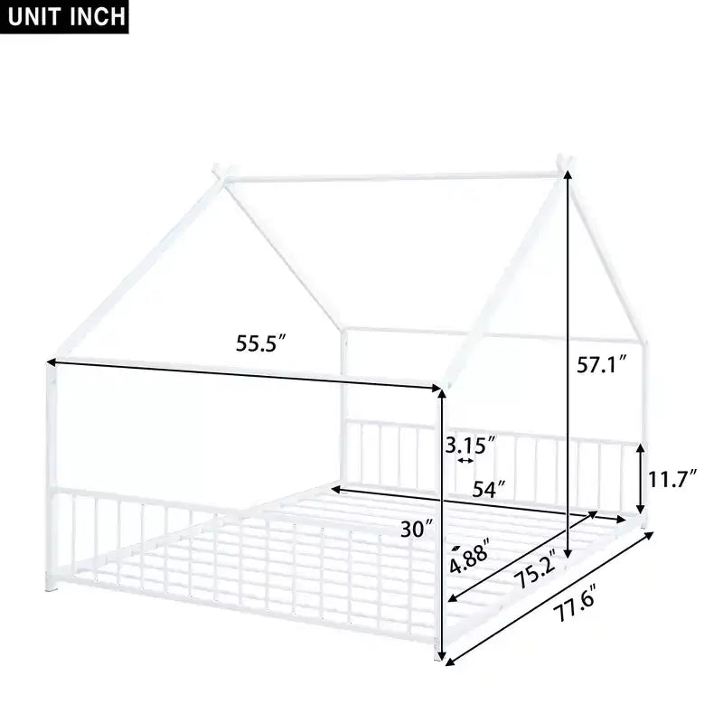 Cadre de lit double avec rangement, Cadre de lit double