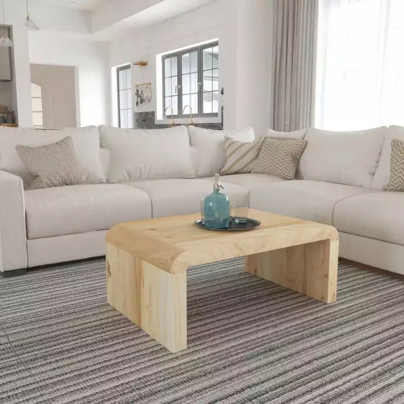 Table basse artisanale naturelle