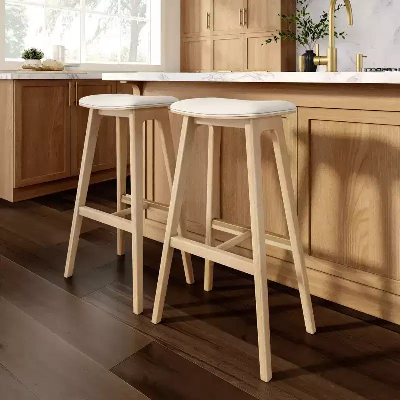 Beryl Upholstered Bar Height Stool (30in)