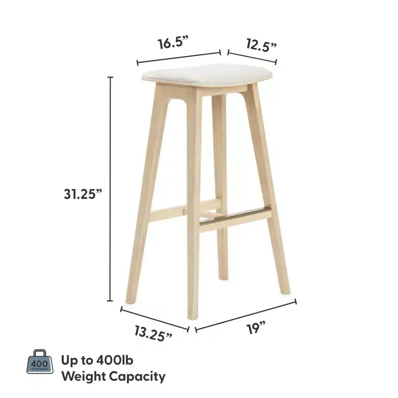 Tabouret de bar rembourré (76 cm)