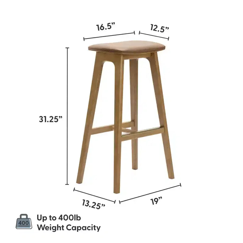 Tabouret de bar rembourré (76 cm)
