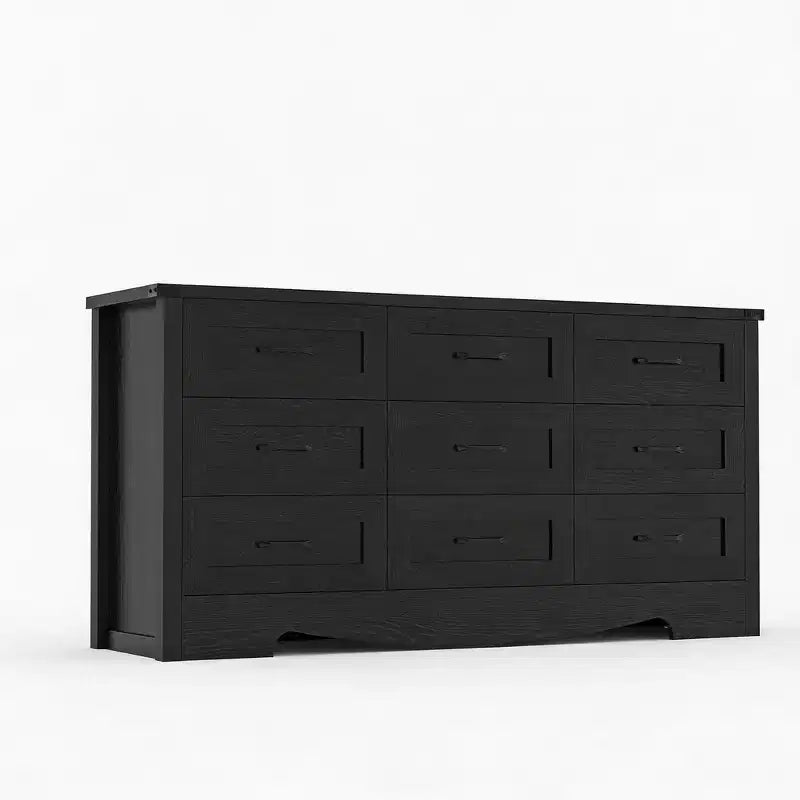 Commode à tiroirs, coffre en bois de style ferme moderne du milieu du siècle