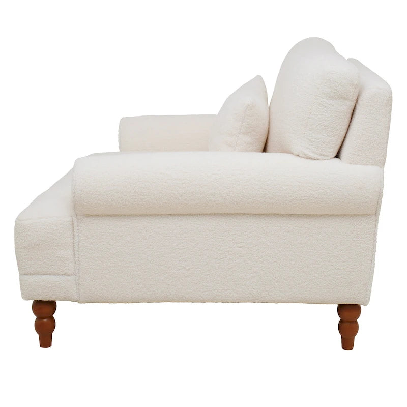 Fauteuil d'appoint en velours avec support lombaire ergonomique