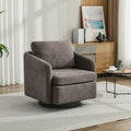 Fauteuil pivotant d'appoint au design moderne épuré et au rembourrage moelleux