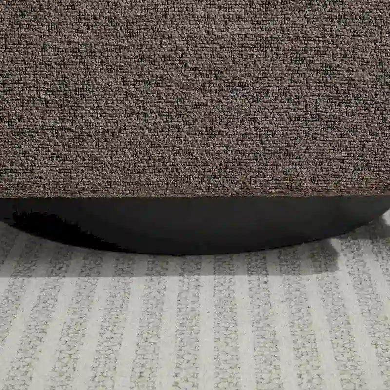 Fauteuil pivotant d'appoint au design moderne épuré et au rembourrage moelleux