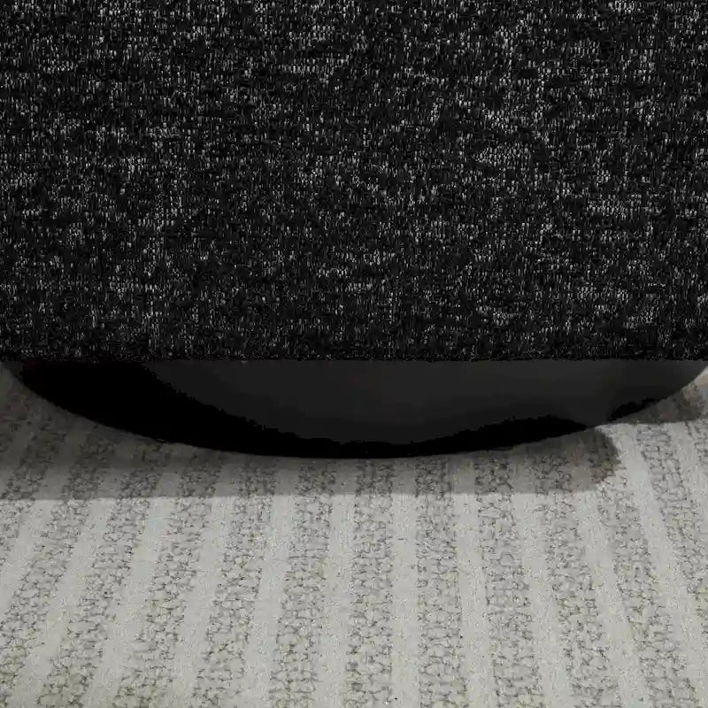Fauteuil pivotant d'appoint au design moderne épuré et au rembourrage moelleux