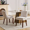 Lot de 2 chaises de salle à manger double épaisseur rembourrées