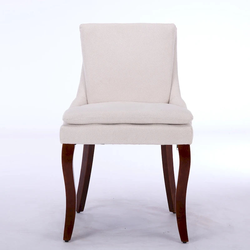 Lot de 2 chaises de salle à manger double épaisseur rembourrées