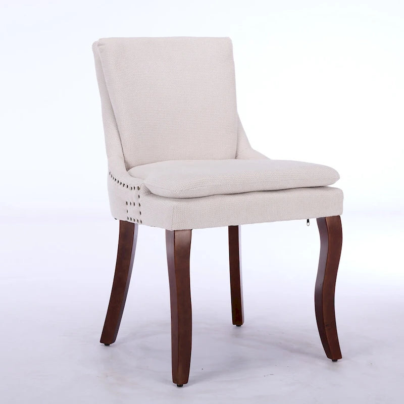 Lot de 2 chaises de salle à manger double épaisseur rembourrées