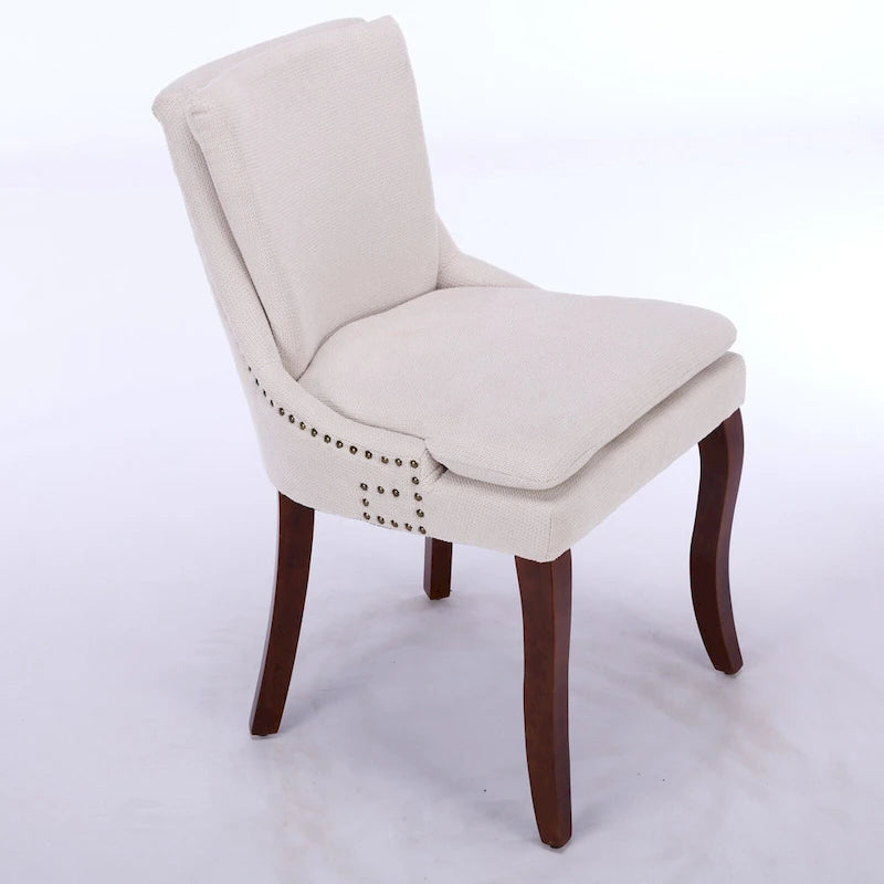 Lot de 2 chaises de salle à manger double épaisseur rembourrées
