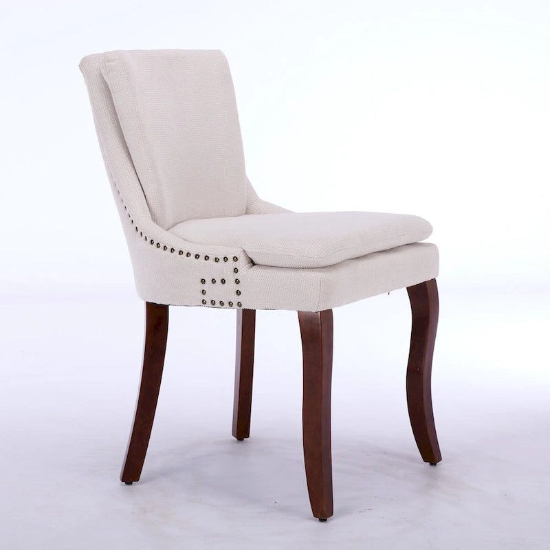 Lot de 2 chaises de salle à manger double épaisseur rembourrées