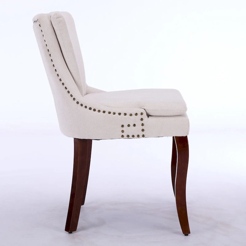 Lot de 2 chaises de salle à manger double épaisseur rembourrées