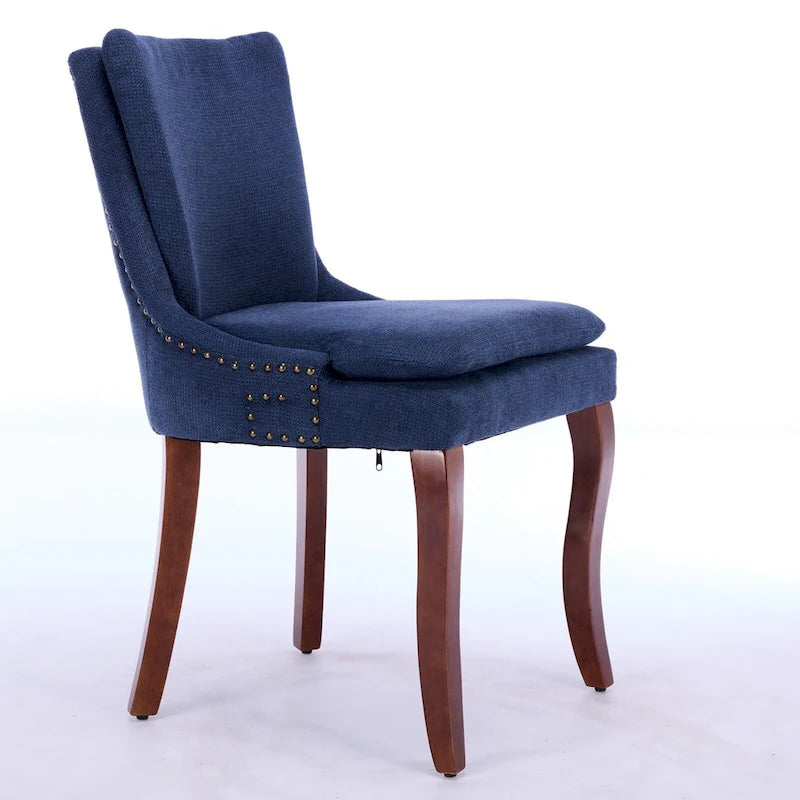 Lot de 2 chaises de salle à manger double épaisseur rembourrées