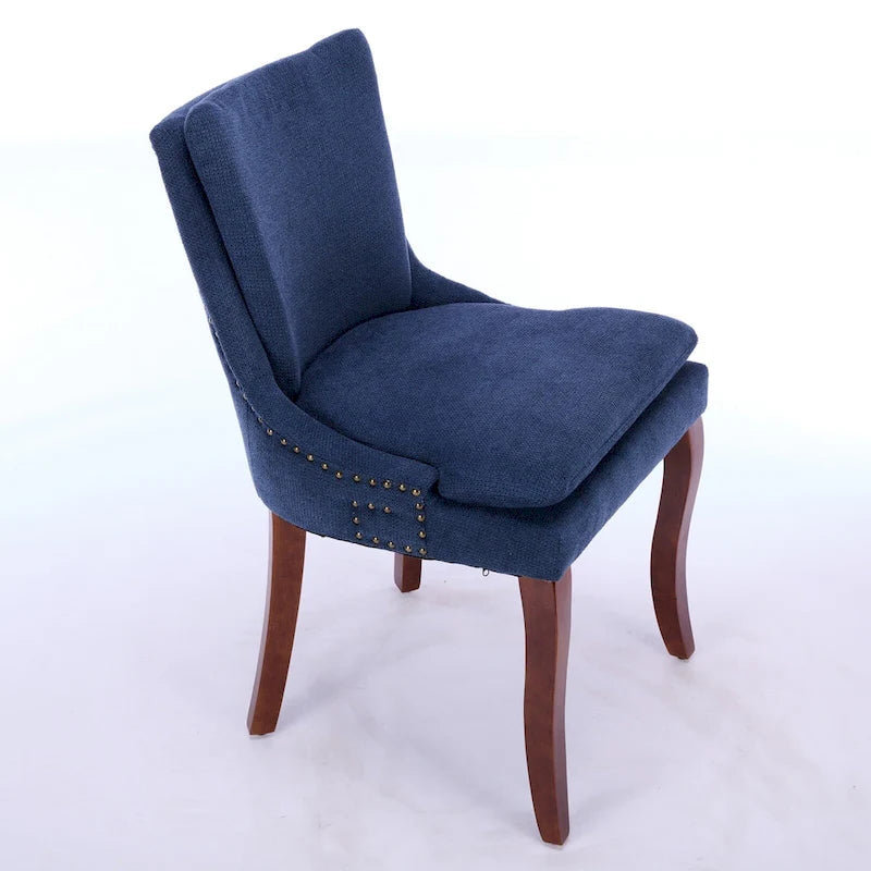 Lot de 2 chaises de salle à manger double épaisseur rembourrées