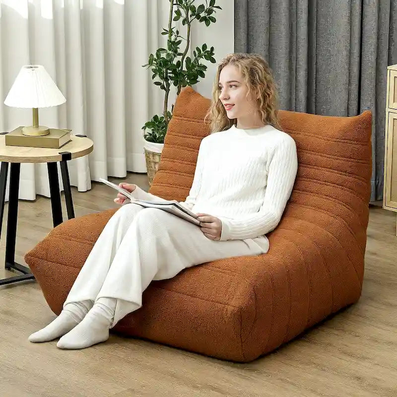 Pouf poire géant pour adultes, Canapé paresseux Fireside