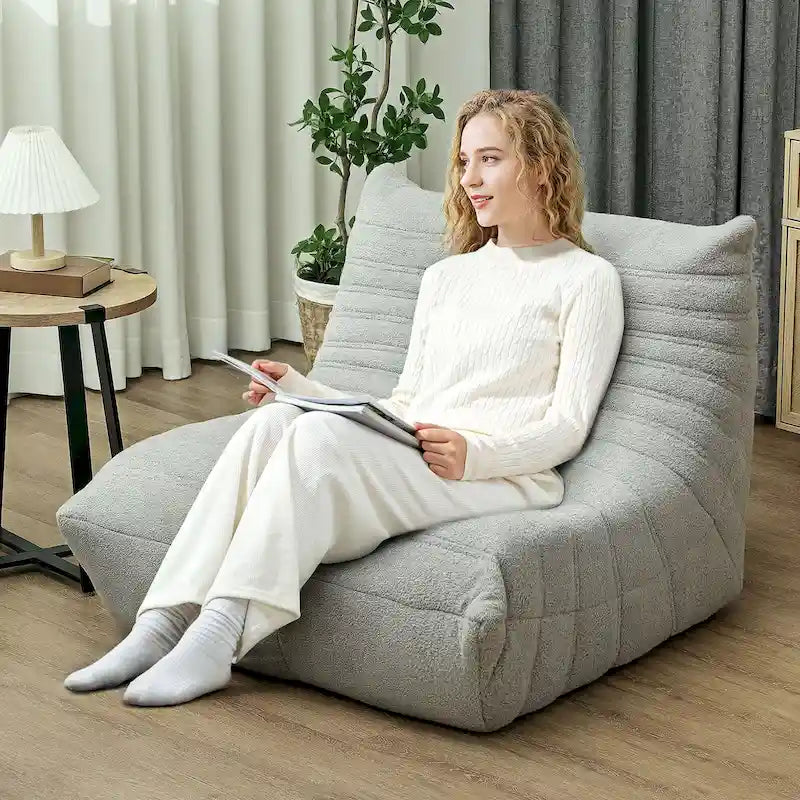 Pouf poire géant pour adultes, Canapé paresseux Fireside