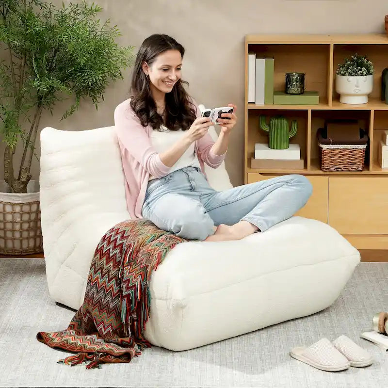 Pouf poire géant pour adultes, Canapé paresseux Fireside