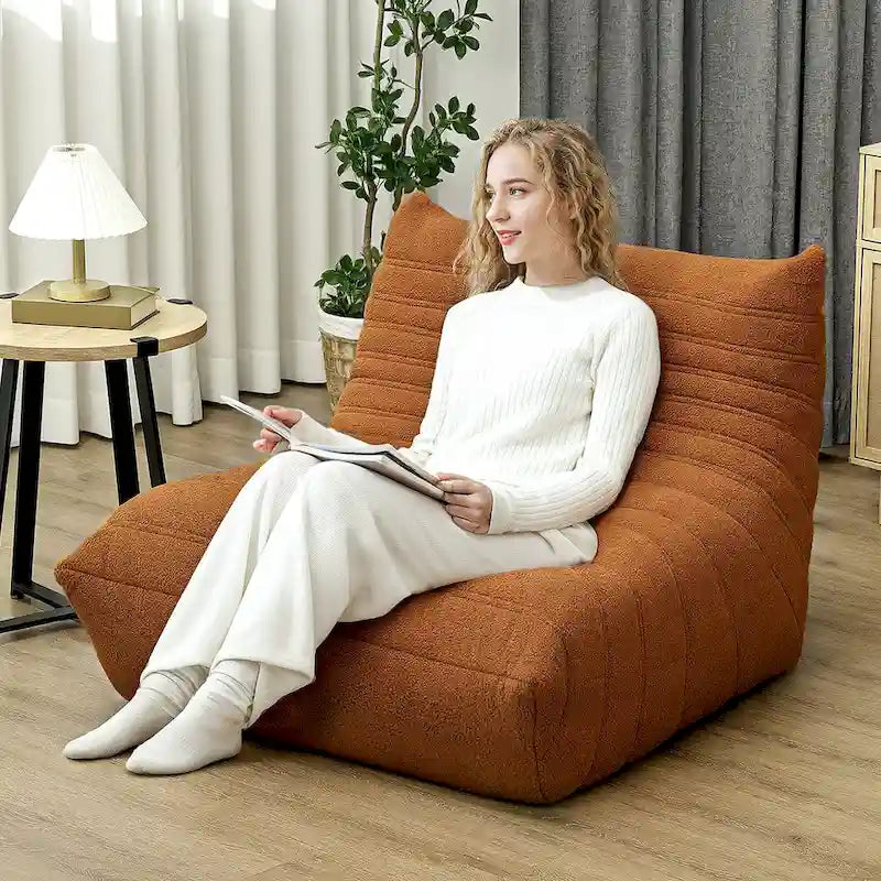 Pouf poire géant pour adultes, Canapé paresseux Fireside