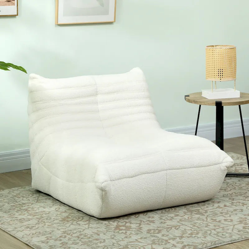 Pouf poire géant pour adultes, Canapé paresseux Fireside