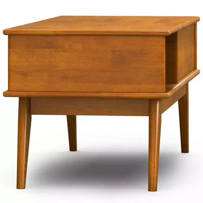 Table basse teck marron moderne