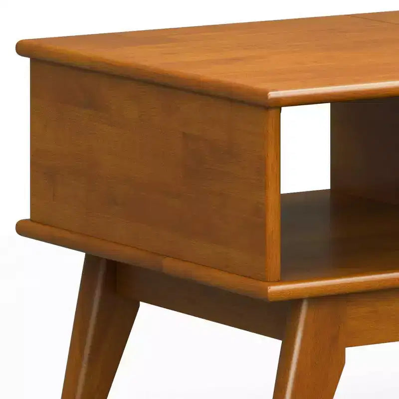 Table basse teck marron moderne