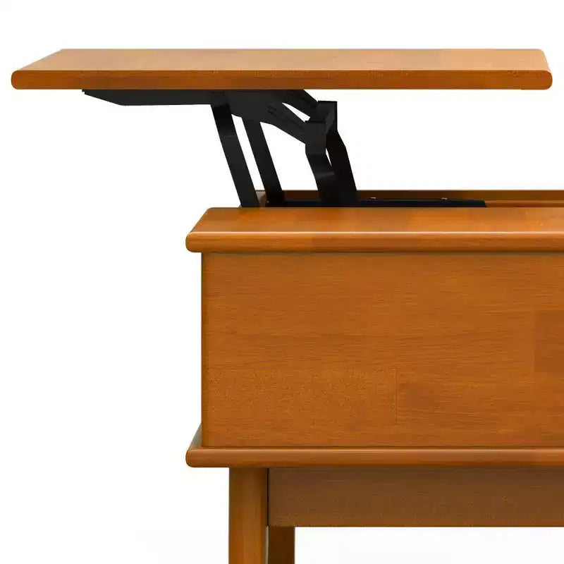Table basse teck marron moderne