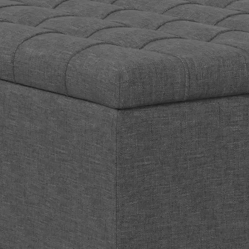 Petit pouf de rangement table basse carré