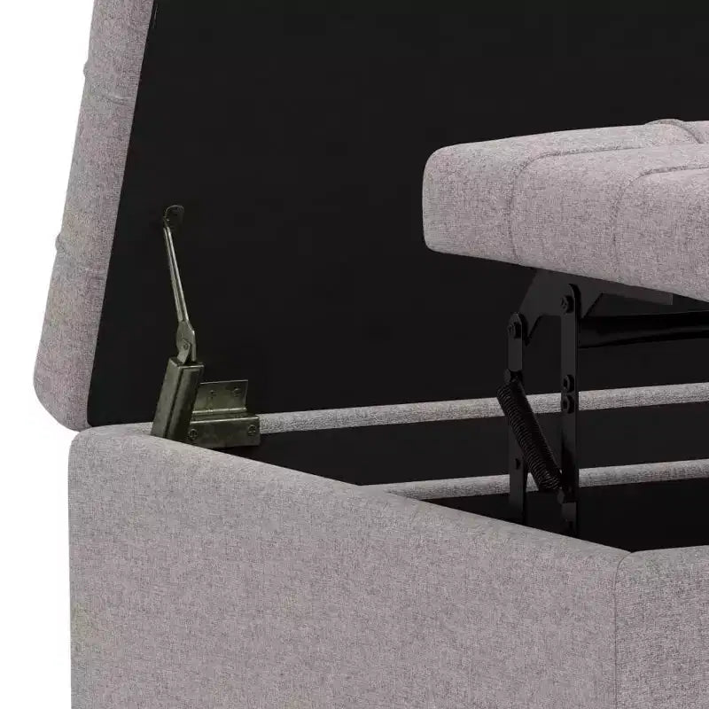 Petit pouf de rangement table basse carré