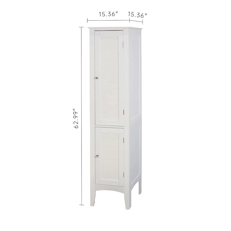 Meuble de salle de bain étroit sur pied à 5 niveaux