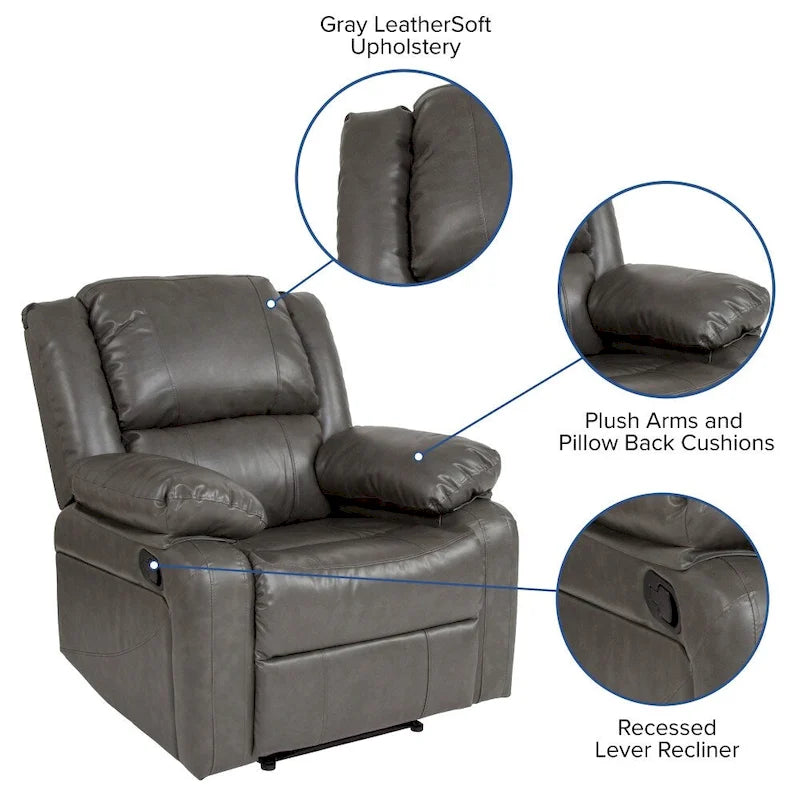 Fauteuil inclinable dossier microfibre