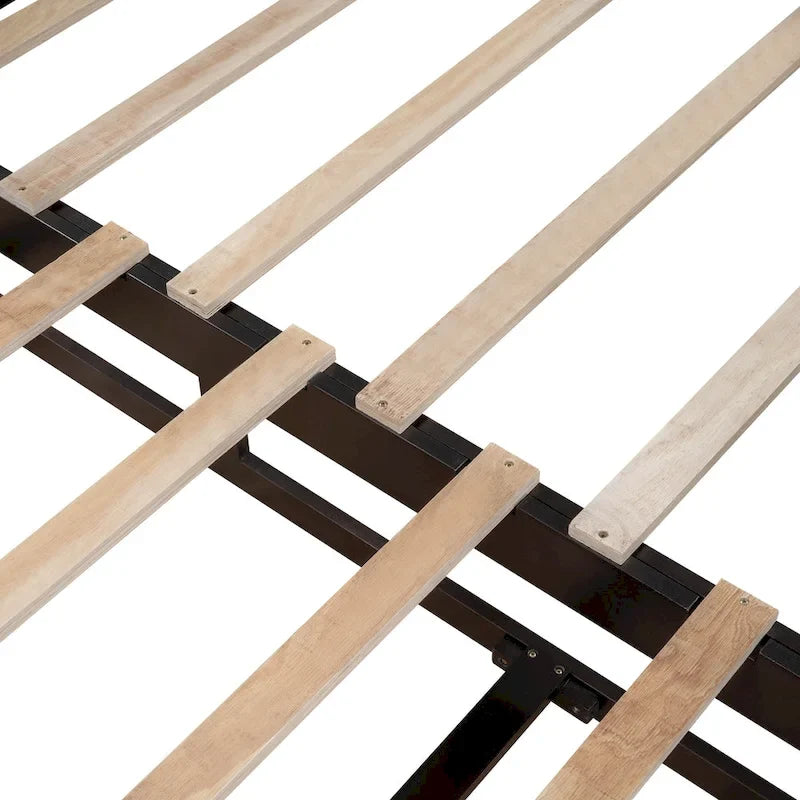 Lit de repos en bois avec lit gigogne