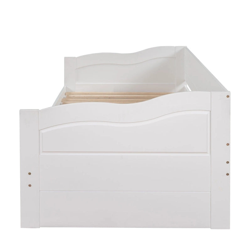Lit de repos en bois avec lit gigogne
