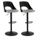 Lot de 2 tabourets de bar pivotants réglables