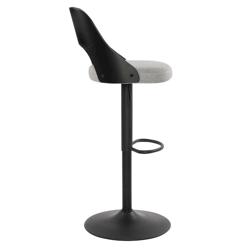 Lot de 2 tabourets de bar pivotants réglables