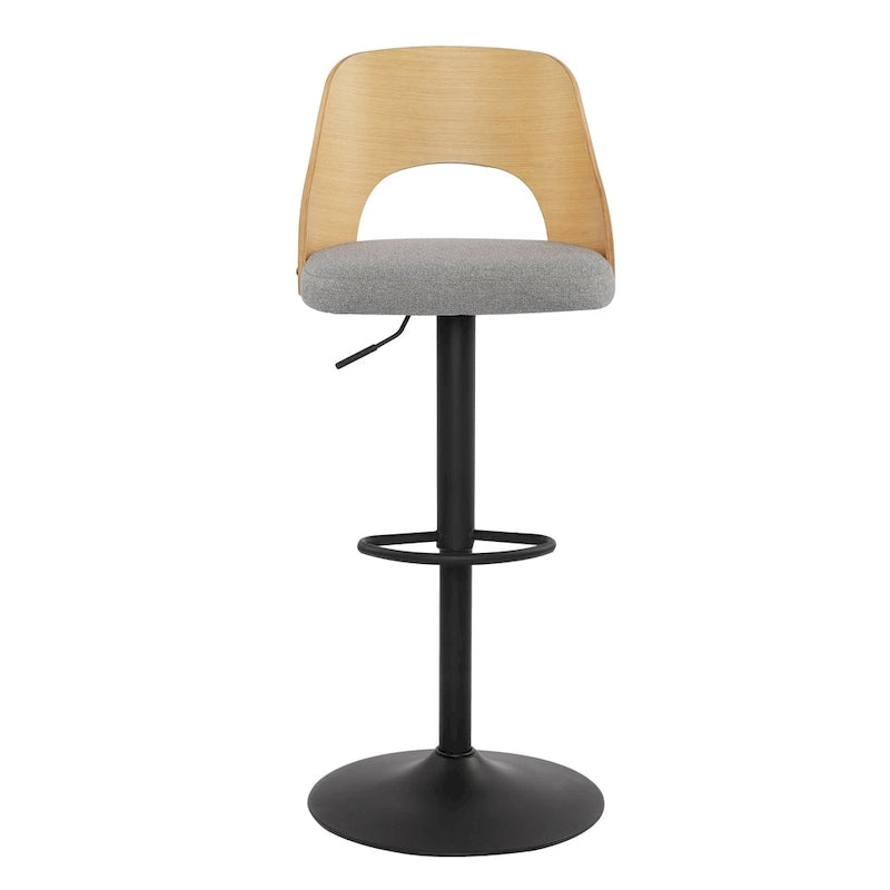 Lot de 2 tabourets de bar pivotants réglables