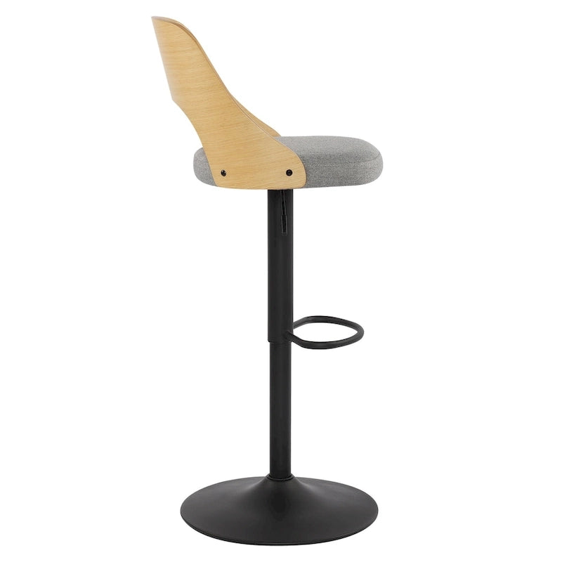 Lot de 2 tabourets de bar pivotants réglables