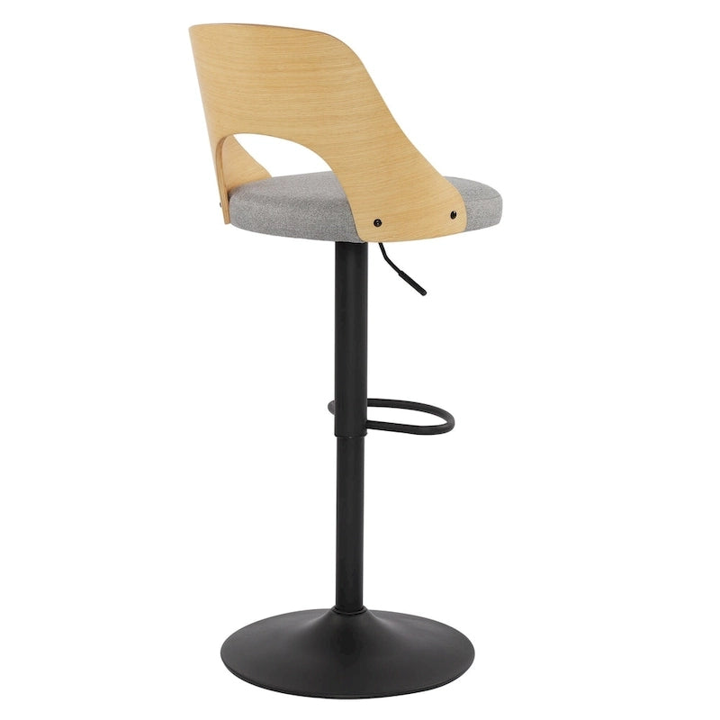 Lot de 2 tabourets de bar pivotants réglables