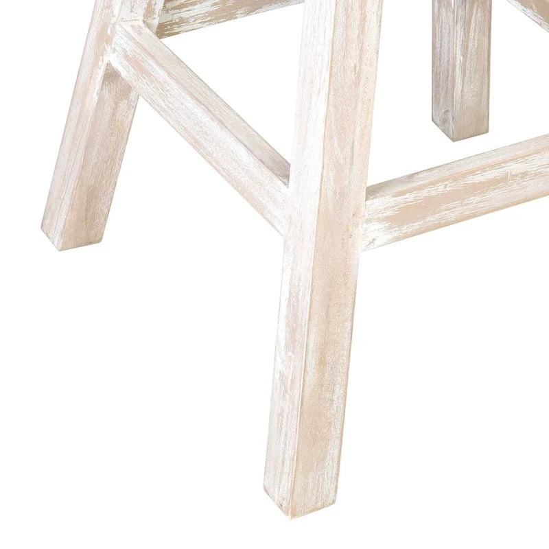 Tabouret de comptoir pivotant en coquille de noix de coco blanche