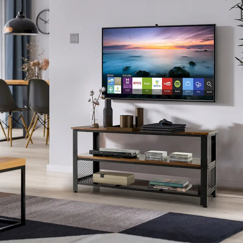 Meuble TV en bois jusqu'à 50 pouces