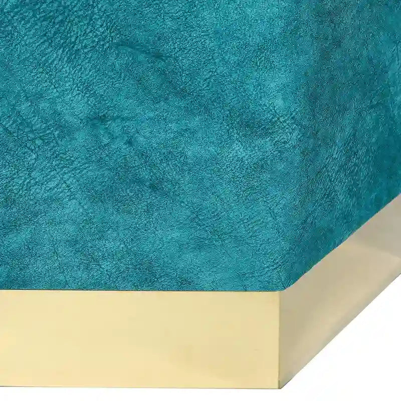Tabouret de coiffeuse Pouf hexagonal rembourré