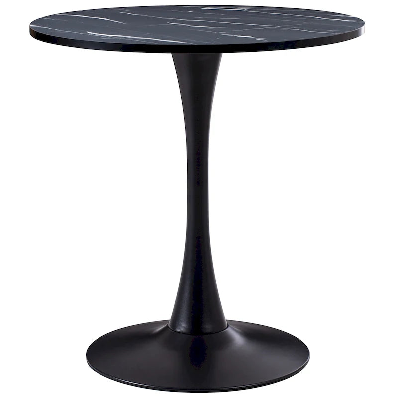 Table de bistrot ronde avec pied central