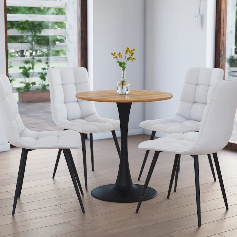 Table de bistrot ronde avec pied central