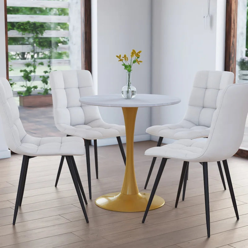 Table de bistrot ronde avec pied central