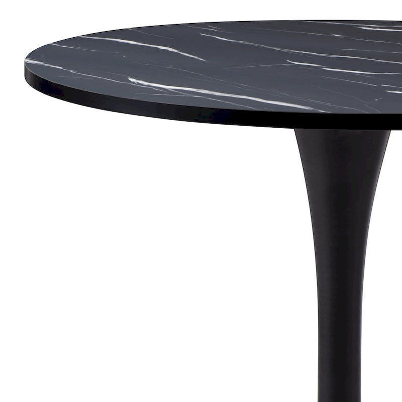 Table de bistrot ronde avec pied central