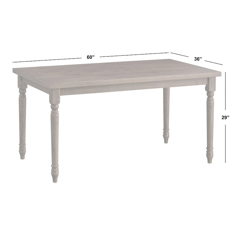 Table de salle à manger - 29h x 60w x 36p