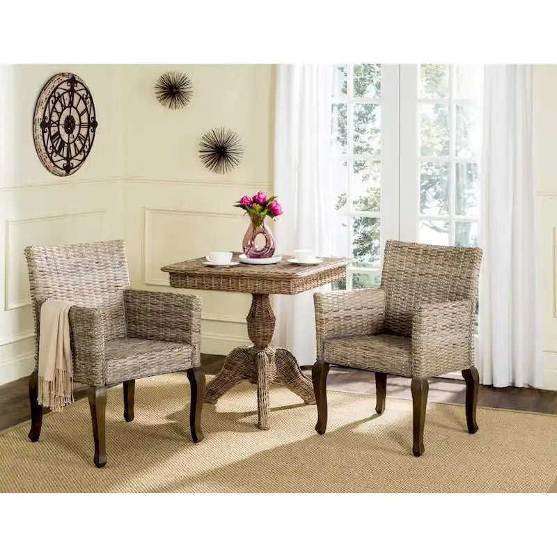 Chaise de salle à manger naturelle (Lot de 2)